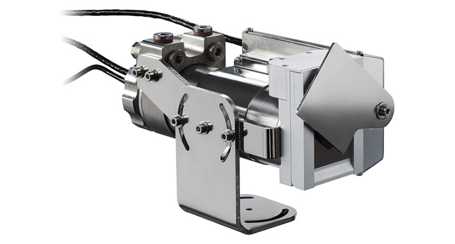 Optris IR camera mounted with all accessories