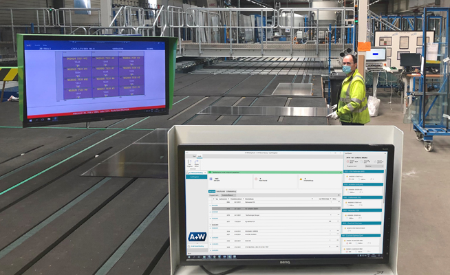 Cutting control with A+W SmartFactory